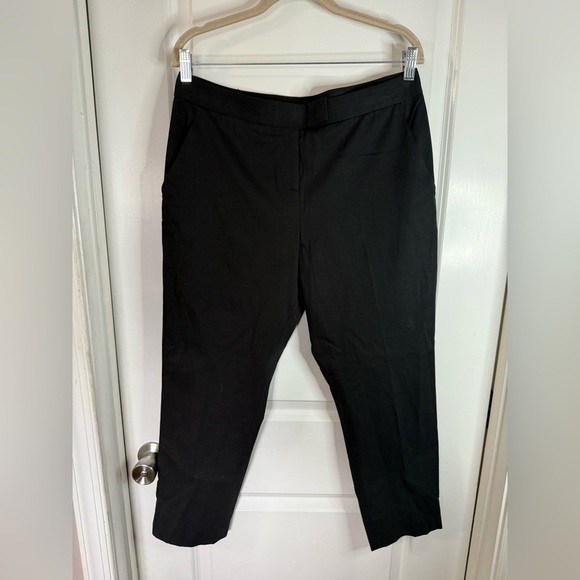 Theory Women’s Black Ibbey C Fostered Dress Pants - Size 10 - Picture 1 of 8